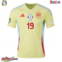 Camiseta España Lamine Yamal #19 Visitante Equipación Eurocopa 2024 manga corta